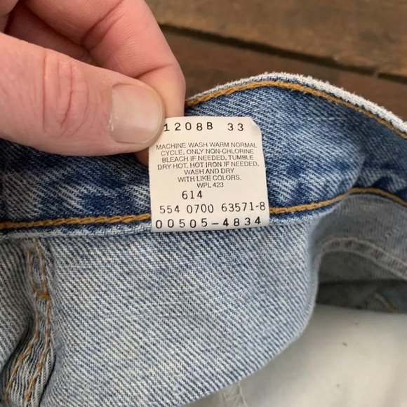 Levi’s 505 Vintage Deadstock 2000 USA made 34x36 🇺🇸 - Picture 3 of 4